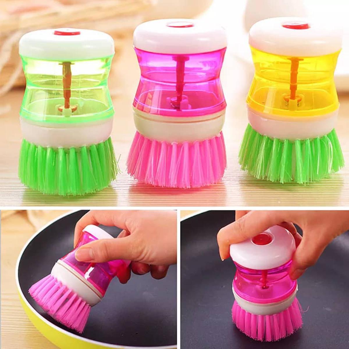 Pan Cleaner Brush Dish Washer Pan Cleaning Brush Ideal For Pot Dish Bowl Wash Kitchen Cleaning Brushes