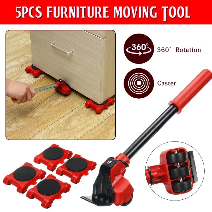 Furniture Lifter Easy Moving Sliders 5 Packs Mover Tool Set