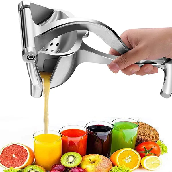 Manual Fruit Press Aluminum Juicer – Heavy Duty, Easy Squeeze Citrus & Fruit Juicer