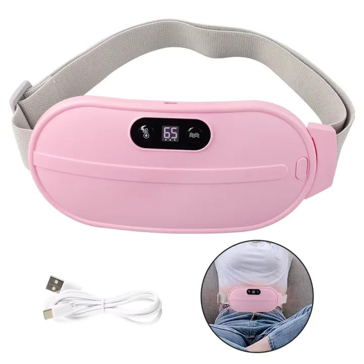 Heating Pad for Period Pain Relief & Slimming Vibration Massage Belt