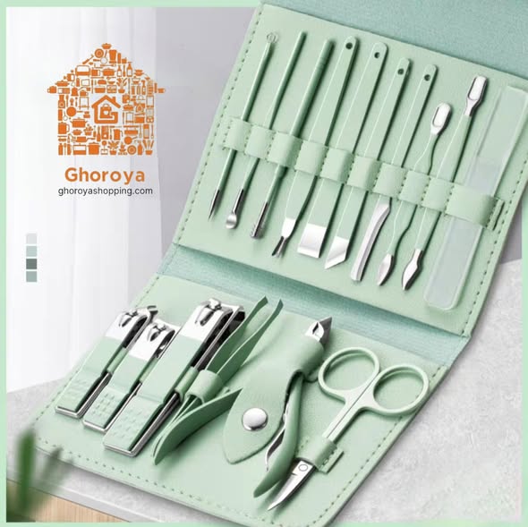 16 Pcs Stainless Steel Manicure & Pedicure Set