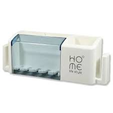 Toothbrush holder punch-free modern minimalist rack wall-mounted toothbrush holder bathroom creative home family of four - bathroom corner shelf