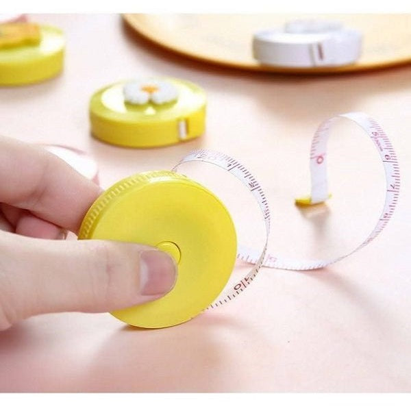 মিনি টেপ মিটার টেপ টেইলর রুলার কীচেইন পরিমাপ টেপ পোশাক আকার টেপ পরিমাপ পোর্টেবল সেলাই সরঞ্জাম আনুষাঙ্গিক পরিমাপ