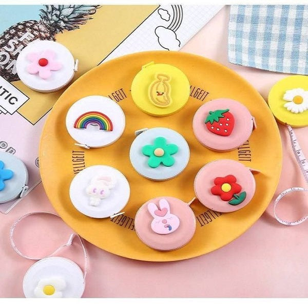 মিনি টেপ মিটার টেপ টেইলর রুলার কীচেইন পরিমাপ টেপ পোশাক আকার টেপ পরিমাপ পোর্টেবল সেলাই সরঞ্জাম আনুষাঙ্গিক পরিমাপ