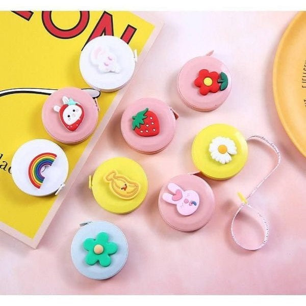 মিনি টেপ মিটার টেপ টেইলর রুলার কীচেইন পরিমাপ টেপ পোশাক আকার টেপ পরিমাপ পোর্টেবল সেলাই সরঞ্জাম আনুষাঙ্গিক পরিমাপ