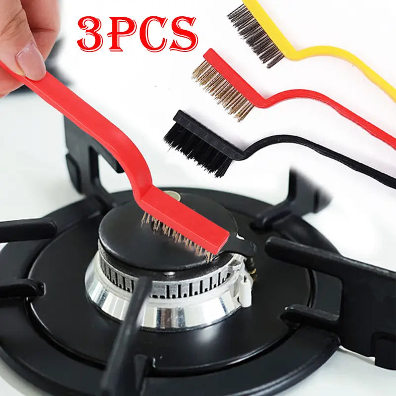 3 পিসি / সেট 7 ইঞ্চি স্টেইনলেস স্টিল ব্রাশ ব্রাস ক্লিনিং ব্রাশ পলিশিং মরিচা রিমুভার মেটাল ওয়্যার ব্রাশ ক্লিনিং টুল ফ্যামিলি