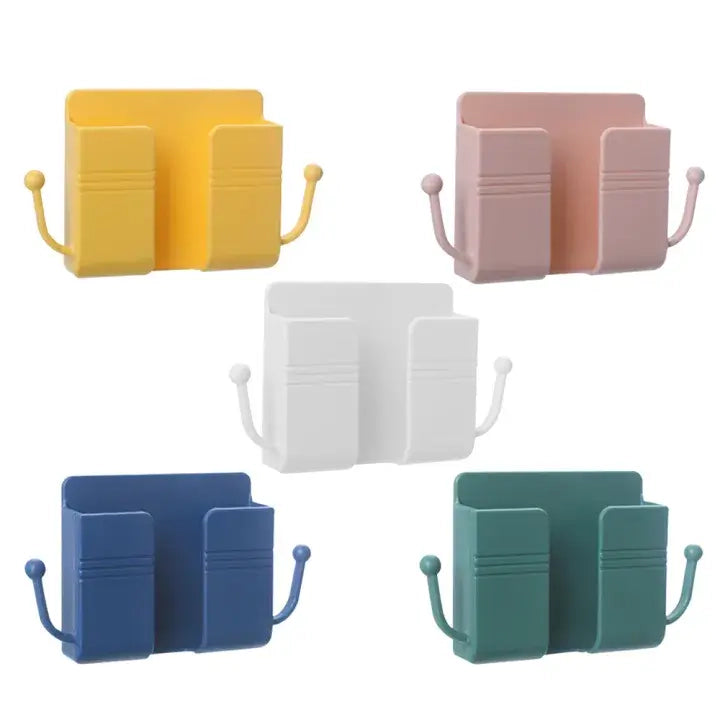 মাল্টি-ফাংশন ওয়াল মাউন্টেড অর্গানাইজার হোল্ডার, স্টোরেজ বক্স, রিমোট কন্ট্রোল, মোবাইল ফোন চার্জিং হ্যাঙ্গিং হোল্ডার