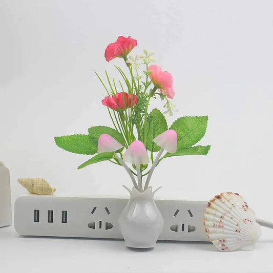 LED Mushroom Night Light Lamp - Multi Color